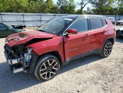 Jeep salvage cars for sale: 2017 Jeep Compass Limited