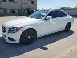 Salvage cars for sale at Wilmer, TX auction: 2015 Mercedes-Benz C300