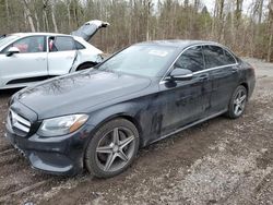 Salvage cars for sale at Bowmanville, ON auction: 2015 Mercedes-Benz C 300 4matic