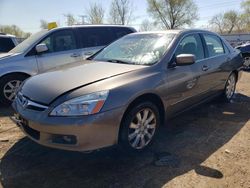 Salvage cars for sale at Elgin, IL auction: 2006 Honda Accord EX