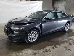 Salvage cars for sale at North Billerica, MA auction: 2018 Chevrolet Malibu LT