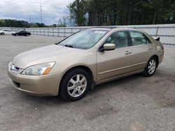 Vehiculos salvage en venta de Copart Dunn, NC: 2005 Honda Accord EX