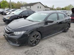 Salvage cars for sale at York Haven, PA auction: 2018 Honda Civic Sport