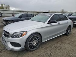 Salvage cars for sale from Copart Arlington, WA: 2016 Mercedes-Benz C300