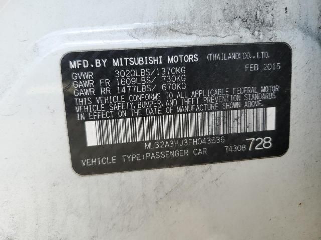 2015 Mitsubishi Mirage DE