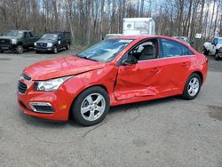 Salvage cars for sale at East Granby, CT auction: 2015 Chevrolet Cruze LT