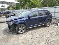 Salvage cars for sale from Copart Savannah, GA: 2017 Dodge Journey Crossroad