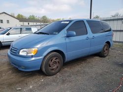 Salvage cars for sale at York Haven, PA auction: 2001 Toyota Sienna LE