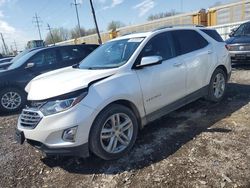 Salvage cars for sale from Copart Columbus, OH: 2018 Chevrolet Equinox Premier