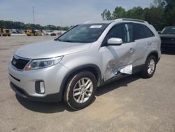 Salvage cars for sale from Copart Dunn, NC: 2015 KIA Sorento LX