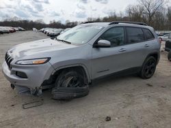 Salvage cars for sale from Copart Ellwood City, PA: 2015 Jeep Cherokee Latitude