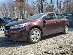 Salvage cars for sale from Copart Candia, NH: 2017 KIA Forte LX