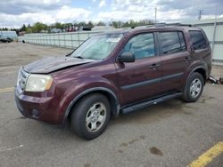 Salvage cars for sale from Copart Pennsburg, PA: 2009 Honda Pilot LX