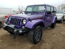 Jeep salvage cars for sale: 2016 Jeep Wrangler Unlimited Sahara