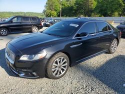 Salvage cars for sale from Copart Concord, NC: 2018 Lincoln Continental