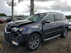 Salvage cars for sale at San Martin, CA auction: 2011 Acura MDX Advance