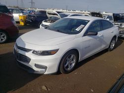 Salvage cars for sale from Copart Elgin, IL: 2018 Chevrolet Malibu LS