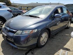 Salvage cars for sale at Martinez, CA auction: 2006 Honda Civic Hybrid