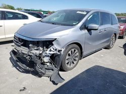 Salvage cars for sale at Cahokia Heights, IL auction: 2021 Honda Odyssey EXL