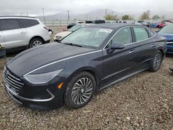 Salvage cars for sale at Magna, UT auction: 2021 Hyundai Sonata Hybrid