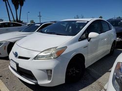 Salvage cars for sale from Copart Van Nuys, CA: 2012 Toyota Prius