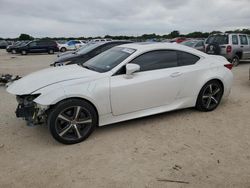 Salvage cars for sale at San Antonio, TX auction: 2017 Lexus RC 200T