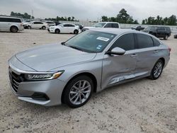 Vehiculos salvage en venta de Copart Houston, TX: 2021 Honda Accord LX