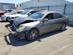 Salvage cars for sale at Vallejo, CA auction: 2007 Honda Accord EX