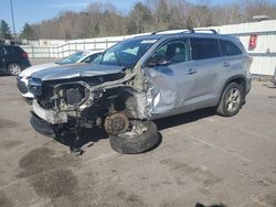 Salvage cars for sale at Assonet, MA auction: 2015 Toyota Highlander Limited