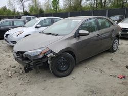 Salvage cars for sale from Copart Waldorf, MD: 2018 Toyota Corolla L