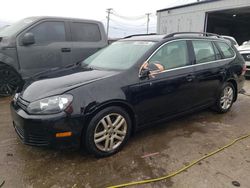 Salvage cars for sale at Chicago Heights, IL auction: 2012 Volkswagen Jetta TDI