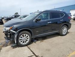 Salvage cars for sale at Woodhaven, MI auction: 2019 Nissan Rogue SV Hybrid