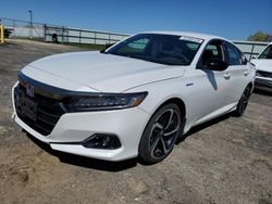 Vehiculos salvage en venta de Copart Mcfarland, WI: 2022 Honda Accord Hybrid Sport