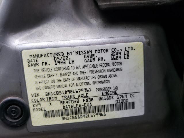 2002 Nissan Sentra XE