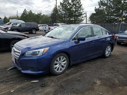 Salvage cars for sale at Denver, CO auction: 2015 Subaru Legacy 2.5I Premium