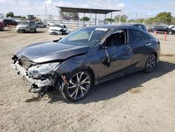 Salvage cars for sale at San Diego, CA auction: 2019 Honda Civic Touring