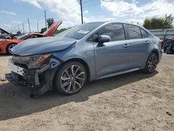 Salvage cars for sale from Copart Miami, FL: 2022 Toyota Corolla XSE