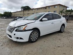 Salvage cars for sale from Copart Opa Locka, FL: 2015 Nissan Sentra S
