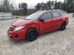 Salvage cars for sale from Copart West Warren, MA: 2012 Toyota Corolla Base