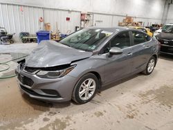 Chevrolet Cruze salvage cars for sale: 2018 Chevrolet Cruze LT