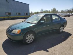 Salvage cars for sale from Copart Portland, OR: 2001 Honda Civic EX