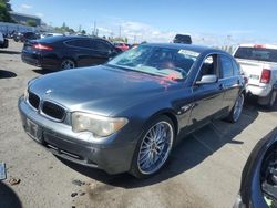 Salvage cars for sale at Vallejo, CA auction: 2002 BMW 745 I