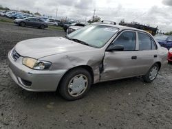 Salvage cars for sale from Copart Eugene, OR: 2001 Toyota Corolla CE