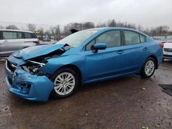 Salvage cars for sale from Copart Chalfont, PA: 2018 Subaru Impreza Premium