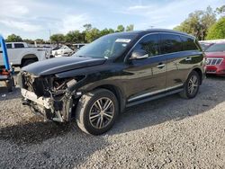 Salvage cars for sale at Riverview, FL auction: 2016 Infiniti QX60