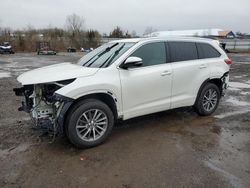Salvage cars for sale from Copart Columbia Station, OH: 2018 Toyota Highlander SE