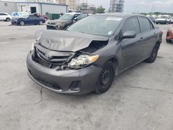 Salvage cars for sale at New Orleans, LA auction: 2012 Toyota Corolla Base