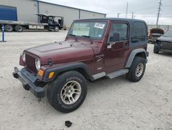 Jeep Wrangler salvage cars for sale: 2001 Jeep Wrangler / TJ Sport