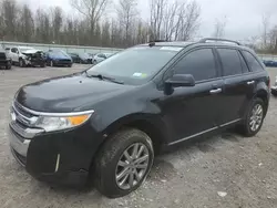 Salvage cars for sale at Leroy, NY auction: 2011 Ford Edge SEL