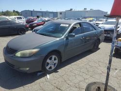 Salvage cars for sale from Copart Vallejo, CA: 2002 Toyota Camry LE